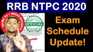 RRB NTPC Exam Date 2020 || Official Mail || Exam Schedule and Centre Update on mail || Admit Card