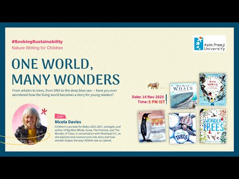 Nature Writing For Children: Conversation with Nicola Davies & Shashwat DC