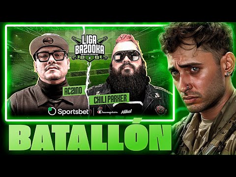 BLON reacciona a ACZINO vs CHILI PARKER en LIGA BAZOOKA 🪖