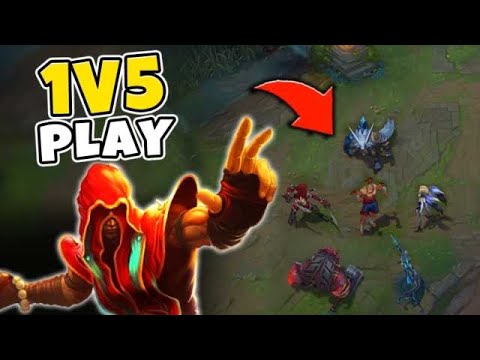 INSANE 1V5 LEE SIN OUTPLAY!