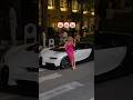 Tourist Woman Sits On A Bugatti Chiron 🫣 Bugatti Chiron Supercar Hypercar Luxe Girl Woman