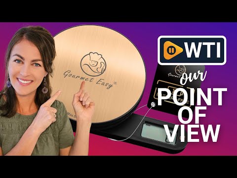 Battery Free Digital Kitchen Round Scale with LCD Display - WTI product video review