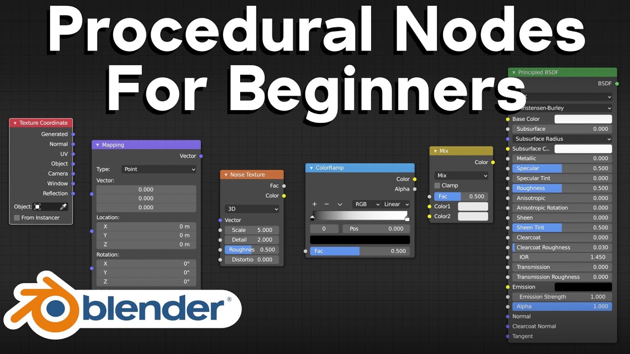 Procedural Nodes For Beginners (Blender Tutorial)
