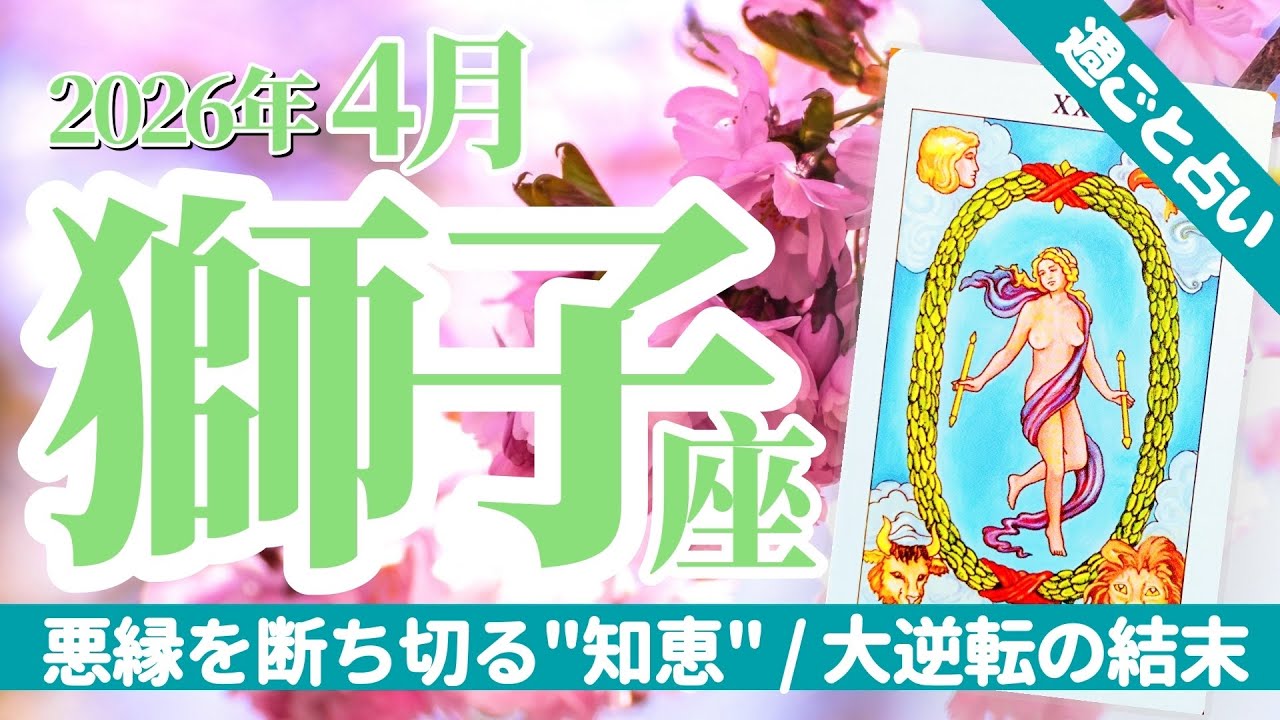 【獅子座4月】※警告‼️この人とは関わらないで！無謀な人を遠ざけ「最高の結末」を迎えるための大アルカナ祭りからの知恵⚠️🌈✨タロット&オラクル《週ごと》