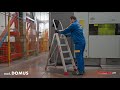 DOMUS - Scala professionale a forbice in alluminio - video 0