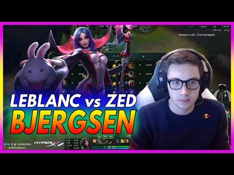 437. Bjergsen Leblanc vs Zed Mid - March 19th, 2017 - Patch 7.5 Season 7
