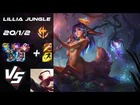JUNGLE Lillia vs Lee Sin - NA Challenger Patch 14.15