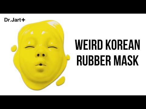 Weird Korean Rubber Mask- TINA TRIES IT