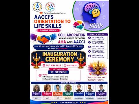 AACCI’S ORIENTATION TO LIFE SKILLS : 1ST SESSION [20-07-2026]