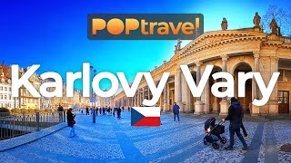KARLOVY VARY, Czech Republic 🇨🇿 - Winter Walk - 4K HDR with captions