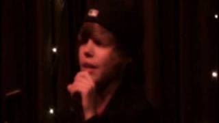 Justin singing Common Denominator - Justin Bieber Original