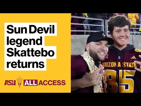 ASU All Access: NFL rookie and Sun Devil legend Cam Skattebo comes home to captain Territorial Cup