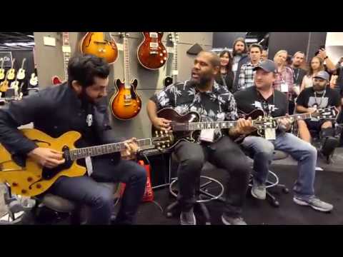 Ariel Posen, Kirk Fletcher, Josh Smith - "Payin The Cost" Jam - Collings Guitars Booth - NAMM 2019