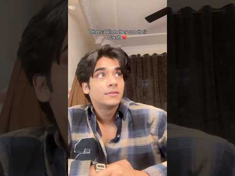 Everyone blushes when they see their crush..I just act like they don’t exist 😩#ytshorts #relatable