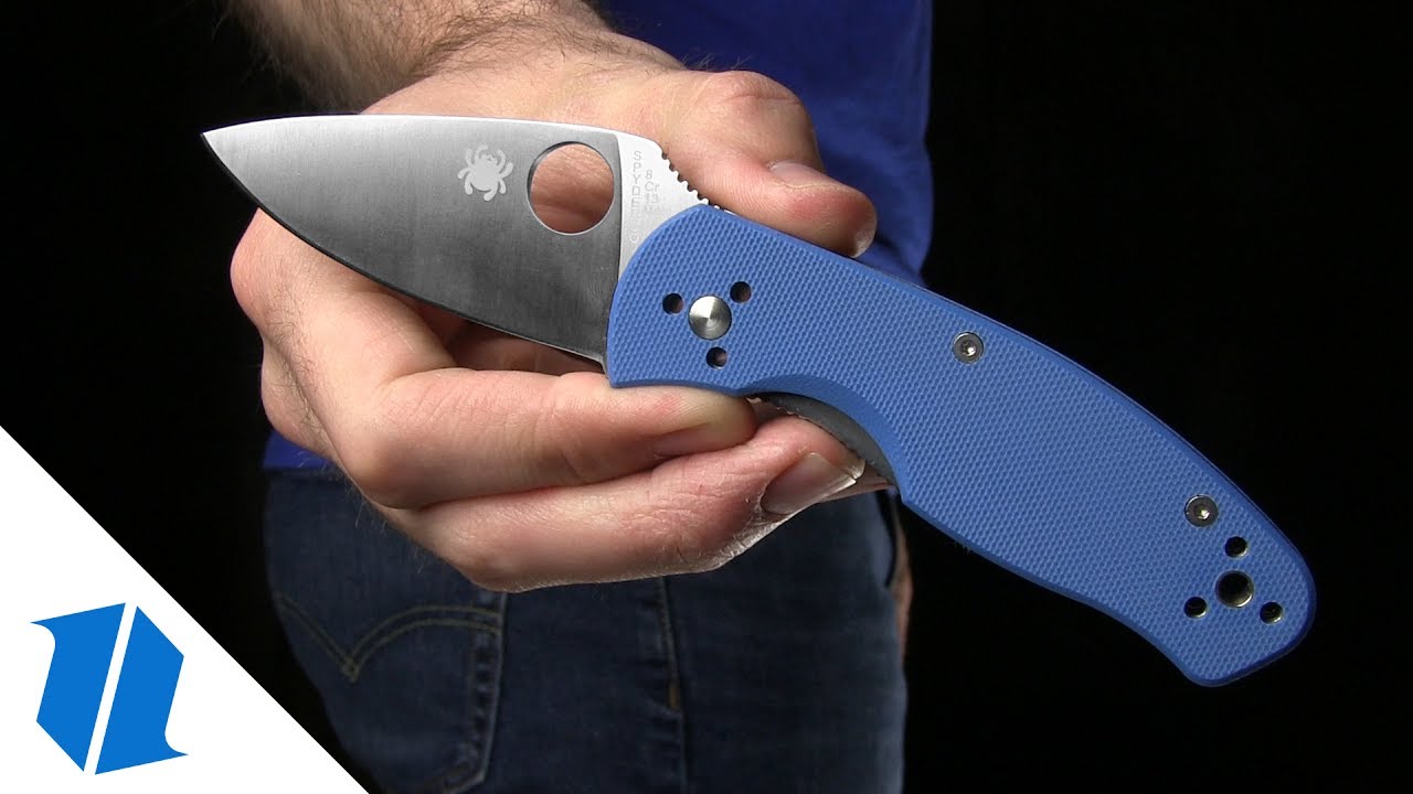 Spyderco Persistence Folding Knife Blue G-10 (2.75" Satin) C136GPBL