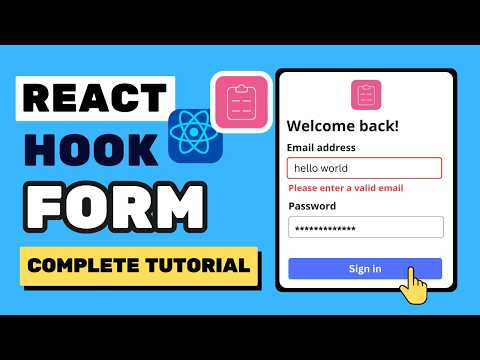 React Hook Form - Beginners Tutorial (with Zod)
