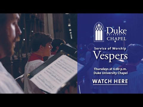 Choral Vespers Worship Service - 1/11/18