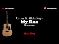 Usher ft  Alicia Keys - My Boo (Male Key) Karaoke Akustik (Gitar + Lirik)