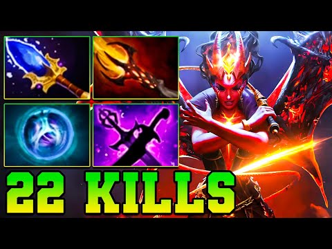 22 Kills QOP Dota 2 Mid - Best Queen Of Pain Dota 2 Pro Gameplay Guide Build 7.37