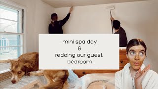 QUARANTINE VLOG 2, self care day and redoing our guest bedroom || Lexi Dawn