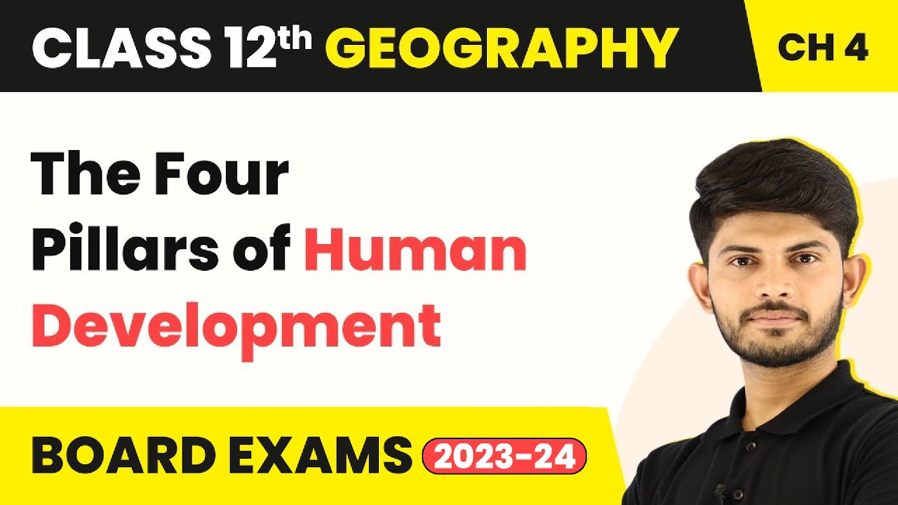 The Four Pillars of Human Development - Human Development | Class 12 Geography Chapter 3 (2023-24)