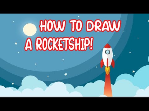 How to Draw a ROCKET SHIP! |Step by Step Easy! Drawing...