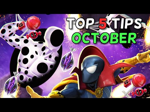 Incursions, Rifts, Candy, Unit Grind Prep | Top 5 Tips For October 2022 |Marvel Contest of Champions