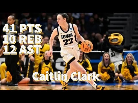 Caitlin Clark 41 POINT TRIPLE DOUBLE vs. Louisville (NCAA Women's Basketball Tournament)