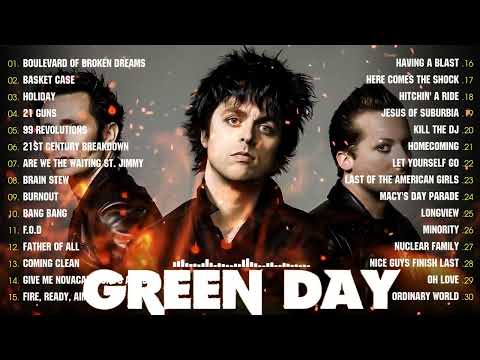 Green Day Greatest Hits 2023 💚 Best Songs Of Green Day Full Album  Boulevard of Broken Dreams 🎄