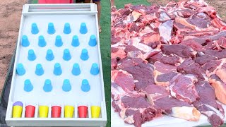 Meat Board Challenge: Throw the Ball to Win!