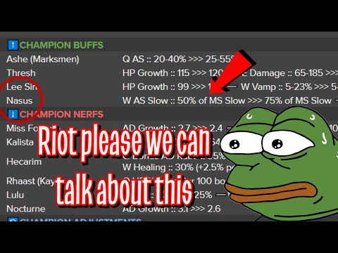 LEAGUE NEWS UPDATE: Patch 12.18 Preview part 2: Wait Riot what are you doing to Nasus no Riot please