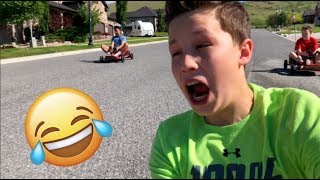 EPIC Dune Buggy Race -  Bryton Myler, Danny A Reyes &amp; Ninja kidz tv!