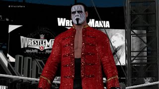 WWE 2K16 (PS4) - Sting vs Ric Flair - Wrestlemania Fantasy Match Gameplay