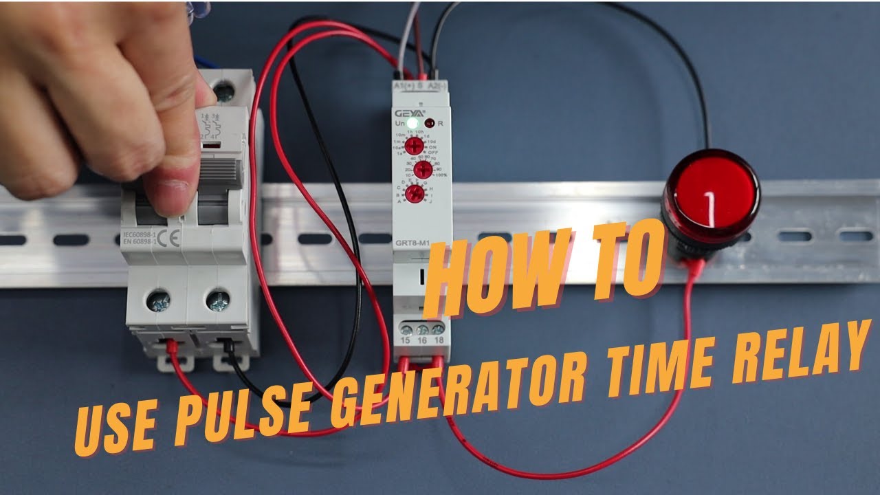 [10] How to use a pulse generator time relay GRT8-M1 J-mode | Geya Electric