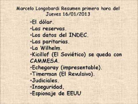 MLongobardi Resumen 2013 01 16 Jueves 01
