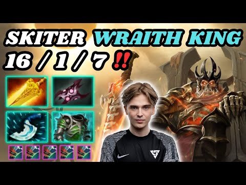 🔥 Skiter WRAITH KING Hard Carry Highlights 🔥 1 HIT Insane Crit Damage - Dota 2