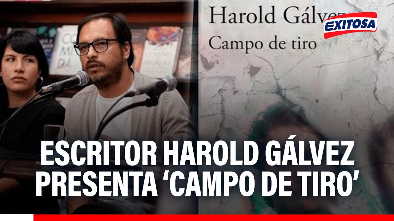 🔴🔵 Escritor Harold Gálvez presenta su primera obra literaria titulada ‘Campo de tiro’