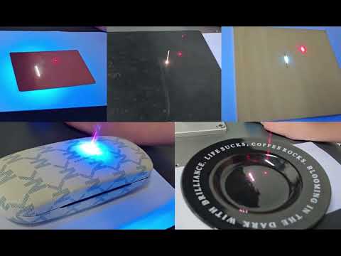 UV laser marking demonstration
