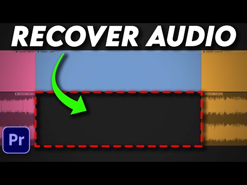 How To Restore Missing Audio From A Clip On Timeline - Premiere Pro
