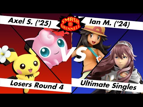 Smash@Grinnell #6 - Axel S. (Jigglypuff, Pichu) Vs. Ian M. (Pokemon Trainer, Lucina)