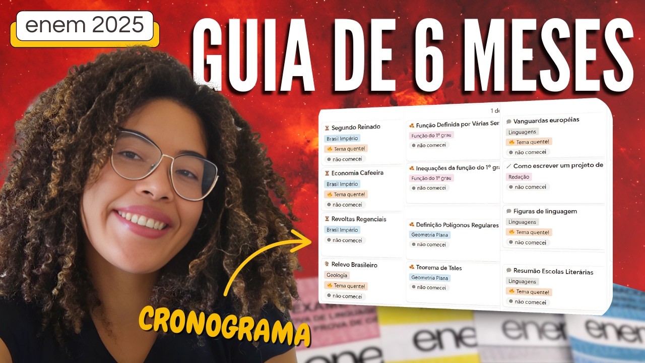 How to study for ENEM in 6 MONTHS (Complete guide to start today)