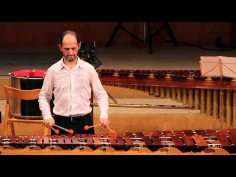 Éric SAMMUT (France) marimbist performing at PercuFest Spain 2013