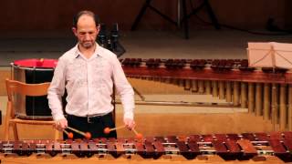 Éric SAMMUT (France) marimbist performing at PercuFest Spain 2013