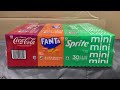 Cherry Coca Cola Fanta And Sprite 30 Mini Soda Cans Variety Pack