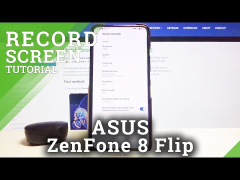 How to Change Sound Settings in Screen Recorder in ASUS ZenFone 8 Flip – Screen Recorder Options