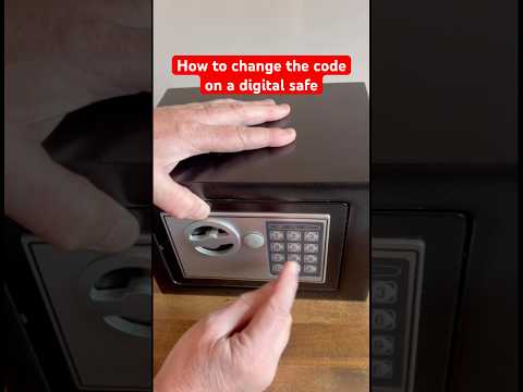 992. How to change the code on a digital electronic hotel style room security box safe