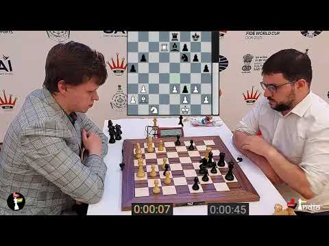 GM Artemiev Vladislav vs GM Vachier Lagrave Maxime | FIDE World Cup 2025 Round 3 Tiebreak 3 Blitz 2