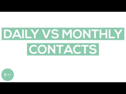 Daily vs monthly contact lenses