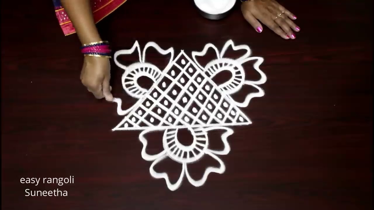 basic kolam designs for beginners by easy rangoli