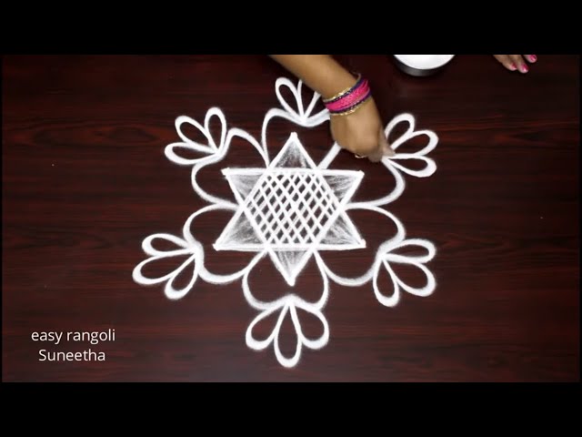 Basic kolam designs for beginners by easy rangoli